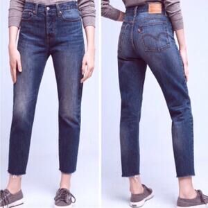 Levi’s Wedgie White Oak Cone Denim Straight Leg Jeans 25